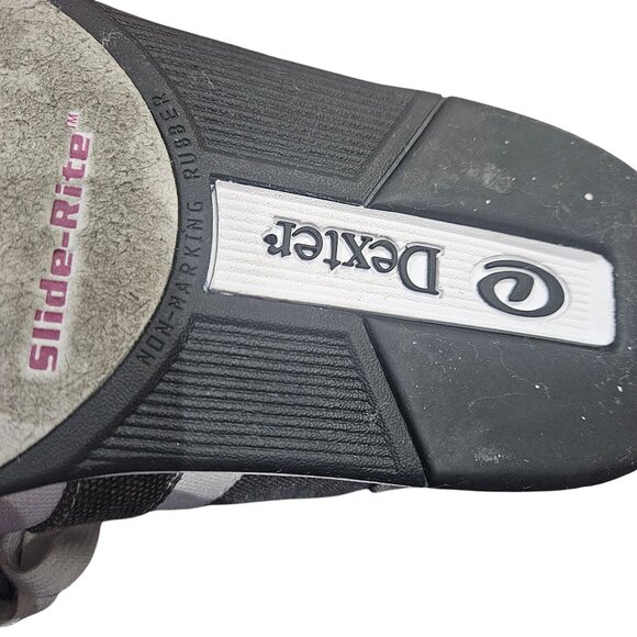 Dexter Mens Bowling Shoes Size 11.5 Gray & White Non-Marking Rubber Sole - Picture 6 of 9